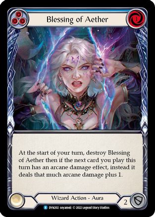 Blessing of Aether (Blue) (DYN202) Rainbow Foil - Dynasty