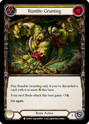 Rumble Grunting (Yellow) (DYN023)  - Dynasty