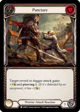 Puncture (Red) (DYN079) Rainbow Foil - Dynasty