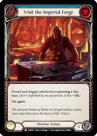 Visit the Imperial Forge (Blue) (DYN087) Rainbow Foil - Dynasty