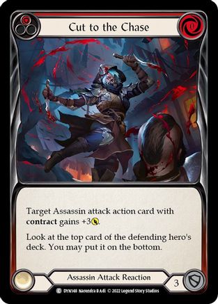 Cut to the Chase (Red) (DYN148) Rainbow Foil - Dynasty