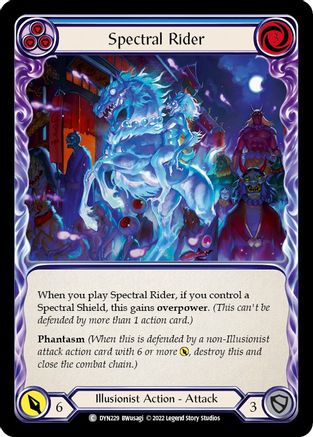 Spectral Rider (Blue) (DYN229) Rainbow Foil - Dynasty