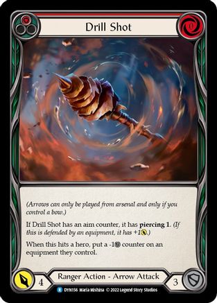 Drill Shot (Red) (DYN156) Rainbow Foil - Dynasty