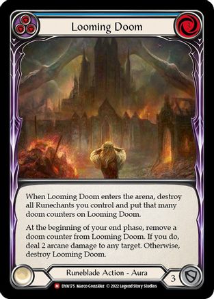 Looming Doom (DYN175) Rainbow Foil - Dynasty