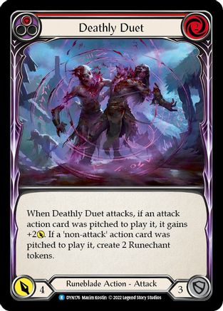 Deathly Duet (Red) (DYN176) Rainbow Foil - Dynasty