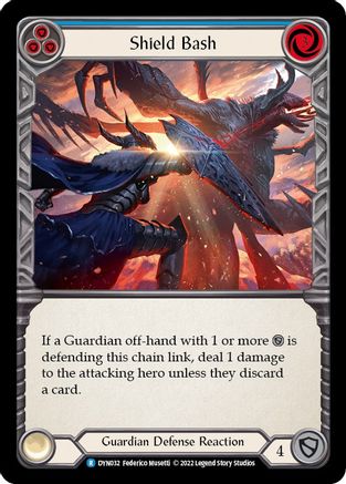 Shield Bash (Blue) (DYN032) Rainbow Foil - Dynasty