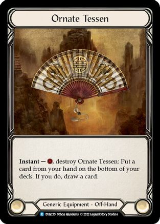 Ornate Tessen (DYN235) Cold Foil - Dynasty