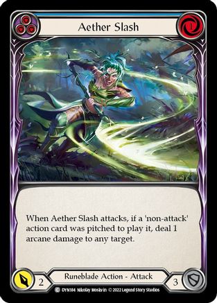 Aether Slash (Blue)  (DYN184) - Dynasty | Silver Goblin