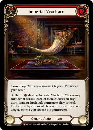 Imperial Warhorn (DYN242) Rainbow Foil - Dynasty