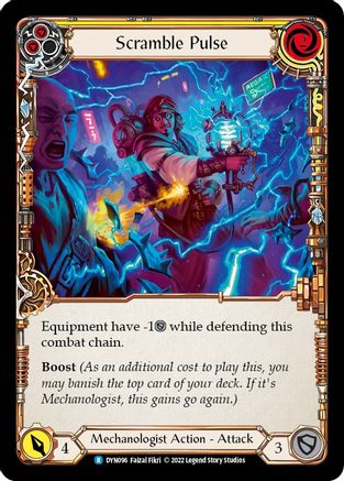 Scramble Pulse (Yellow) (DYN096) Rainbow Foil - Dynasty