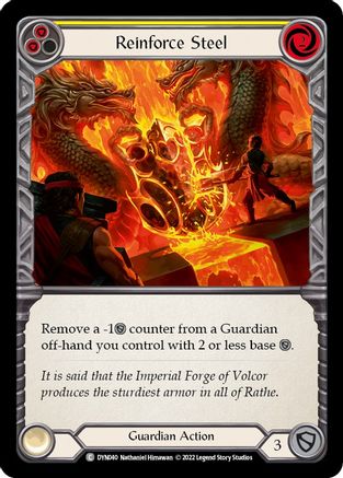 Reinforce Steel (Yellow) (DYN040) Rainbow Foil - Dynasty