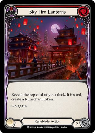 Sky Fire Lanterns (Red) (DYN188) - Dynasty
