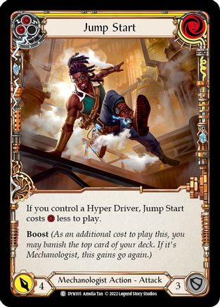 Jump Start (Yellow) (DYN105) Rainbow Foil - Dynasty
