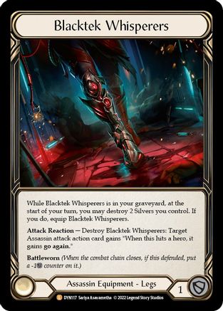Blacktek Whisperers (DYN117) Cold Foil - Dynasty