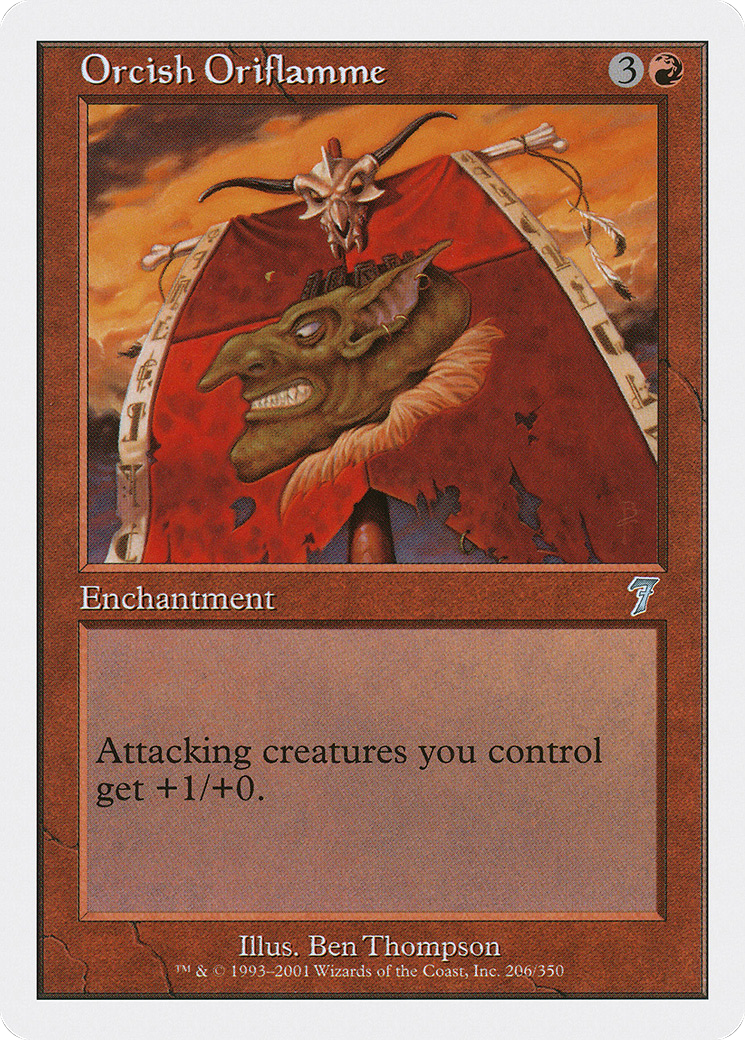Orcish Oriflamme (206) Foil - Seventh Edition
