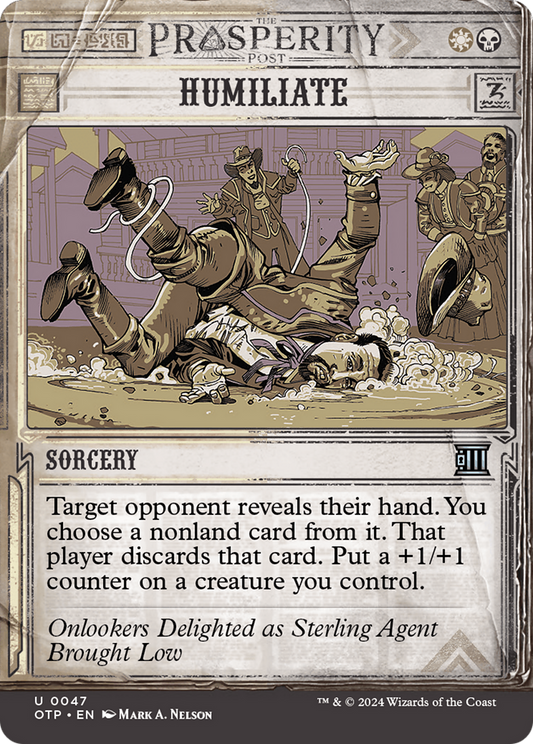 Humiliate [Outlaws of Thunder Junction: Breaking News] Foil