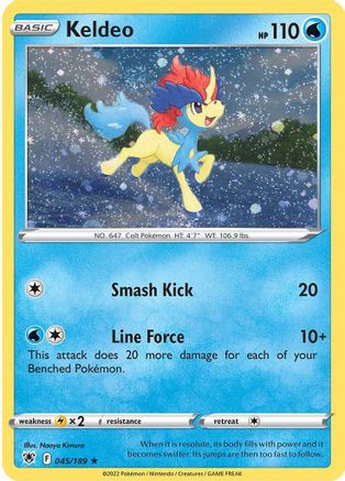 Keldeo - 045/189 (Cosmos Holo) (45) Holofoil - Miscellaneous Cards & Products