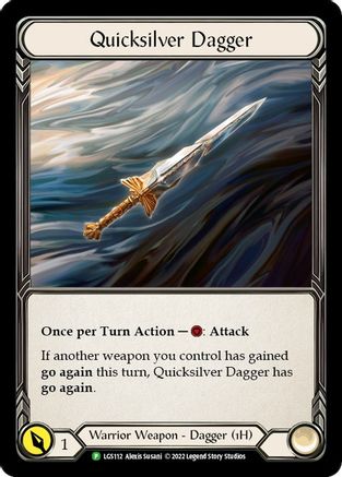 Quicksilver Dagger (LGS112) Cold Foil - FaB Promos