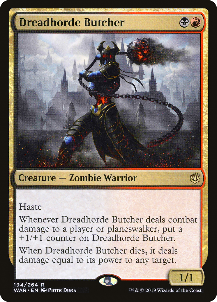 Dreadhorde Butcher [War of the Spark] Foil