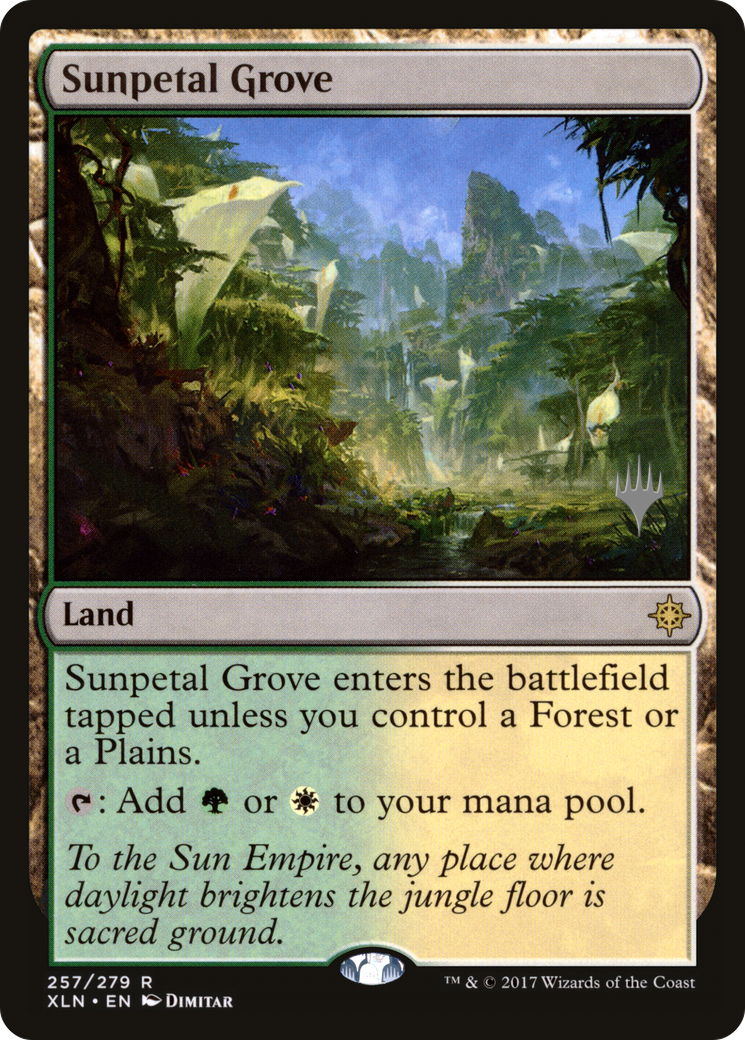Sunpetal Grove (257) Foil - Ixalan Promos