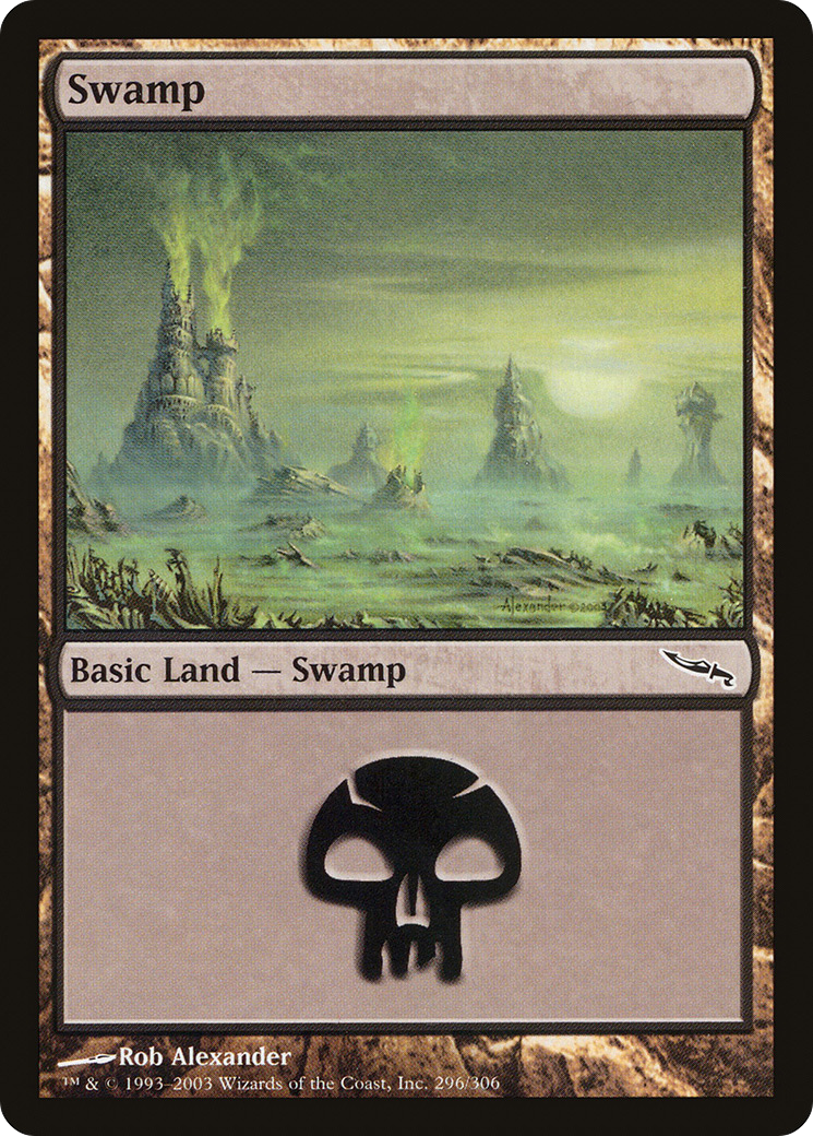 Swamp (296) [Mirrodin] Foil