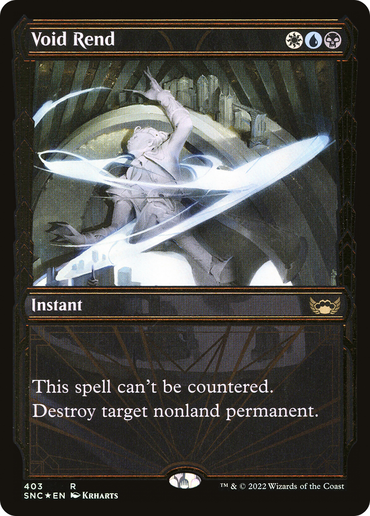 Void Rend (Showcase Golden Age Gilded Foil) [Streets of New Capenna]