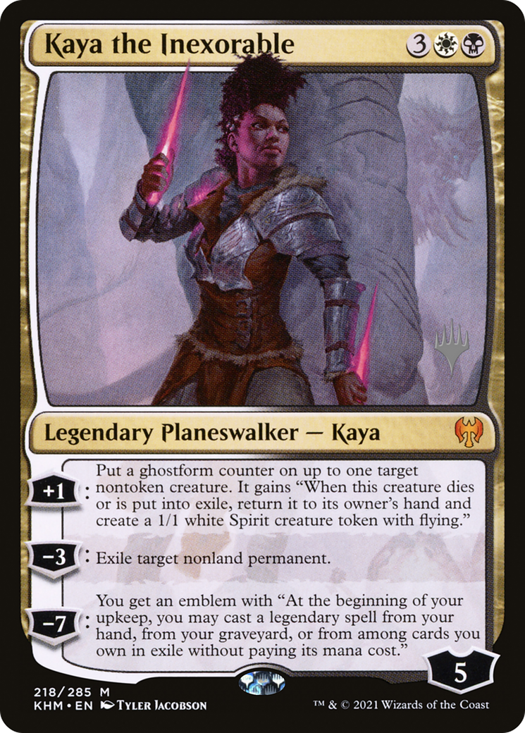 Kaya the Inexorable (Promo Pack) [Kaldheim Promos] | Silver Goblin