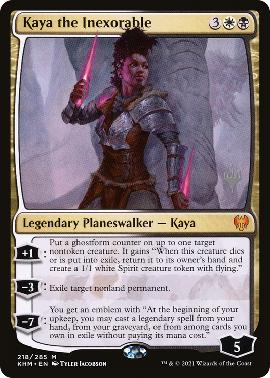 Kaya the Inexorable (Promo Pack) [Kaldheim Promos]