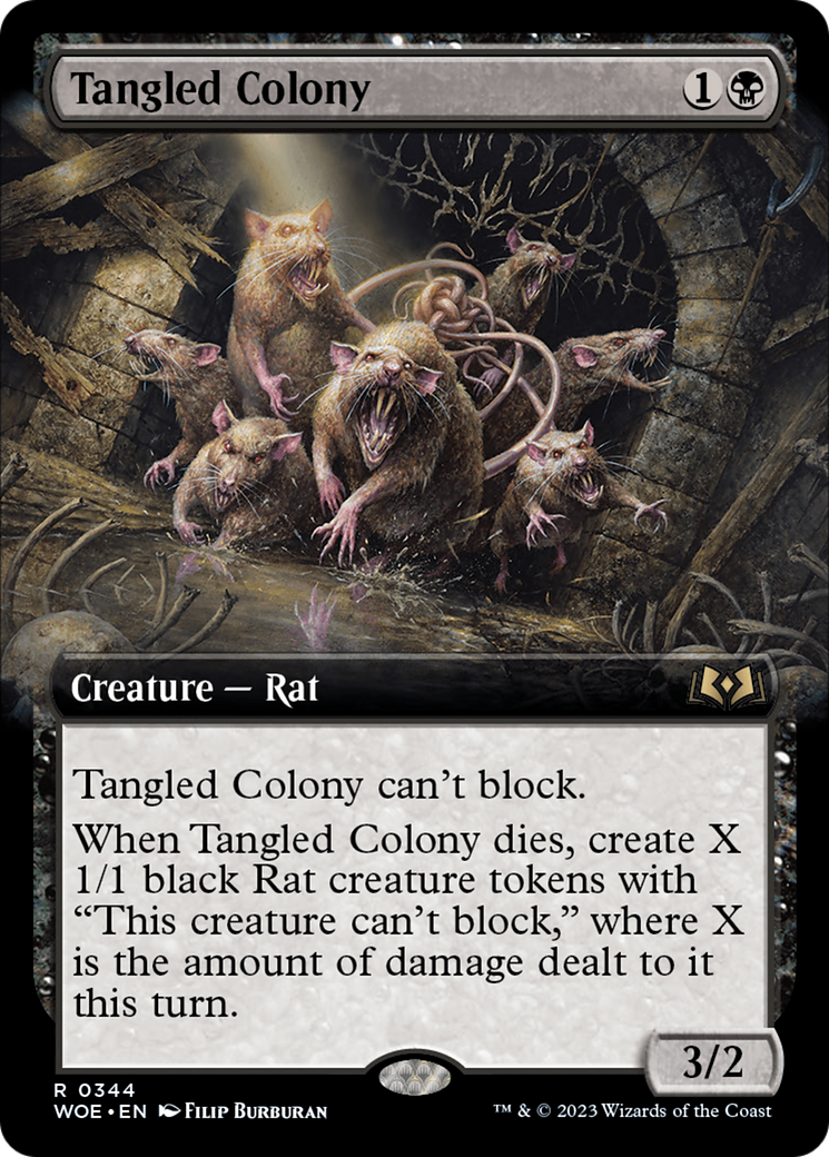 Tangled Colony (Extended Art) [Wilds of Eldraine] Foil