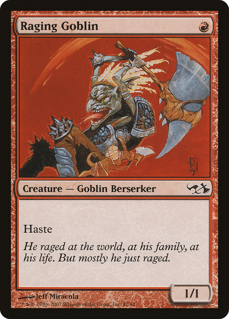 Raging Goblin [Duel Decks: Elves vs. Goblins] | Silver Goblin