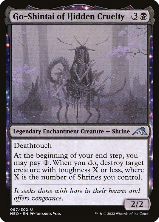 Go-Shintai of Hidden Cruelty [Kamigawa: Neon Dynasty] Foil