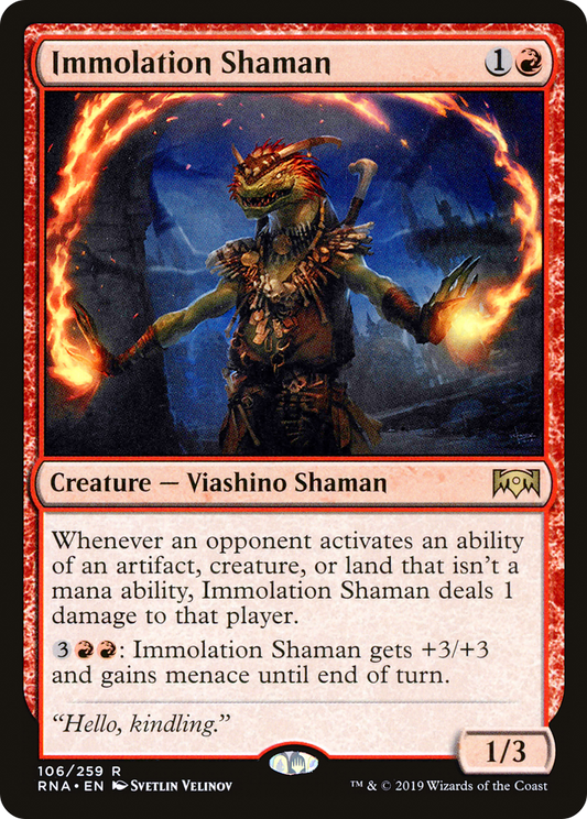 Immolation Shaman [Ravnica Allegiance] Foil