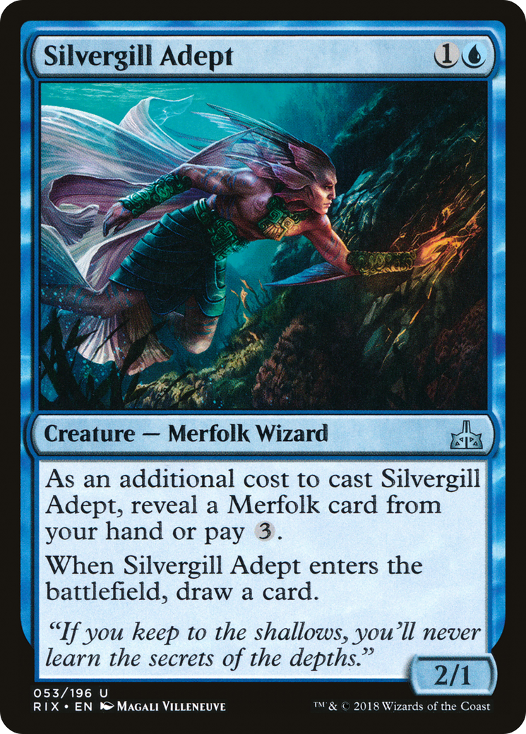 Silvergill Adept (053) Foil - Rivals of Ixalan