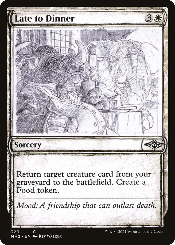 Late to Dinner (Sketch) [Modern Horizons 2] Foil