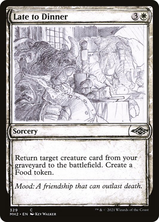 Late to Dinner (Sketch) [Modern Horizons 2] Foil
