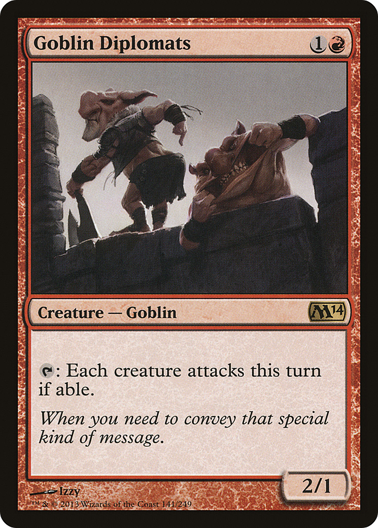 Goblin Diplomats [Magic 2014] Foil