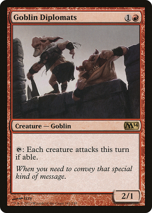 Goblin Diplomats [Magic 2014] Foil