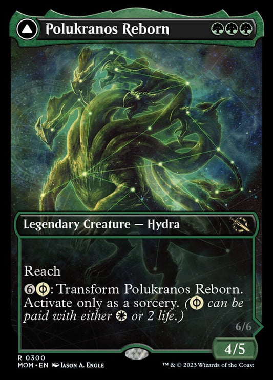 Polukranos Reborn // Polukranos, Engine of Ruin (Showcase Planar Booster Fun) [March of the Machine] Foil