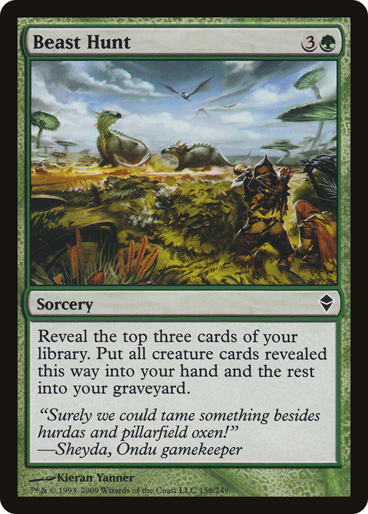 Beast Hunt [Zendikar] Foil