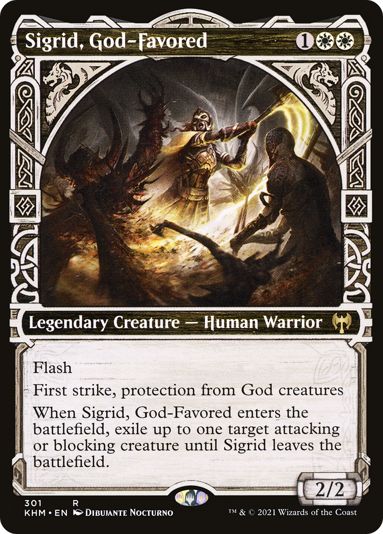 Sigrid, God-Favored (Showcase) (301) Foil - Kaldheim