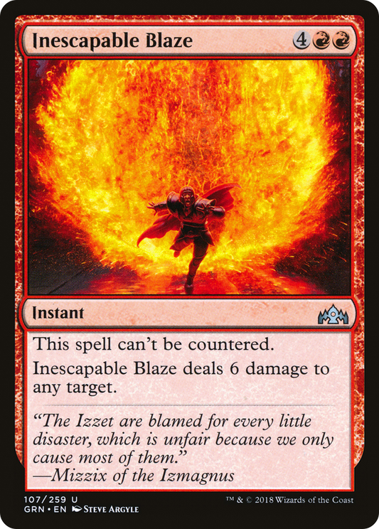 Inescapable Blaze [Guilds of Ravnica] Foil