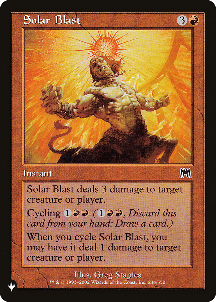 Solar Blast [The List Reprints] | Silver Goblin