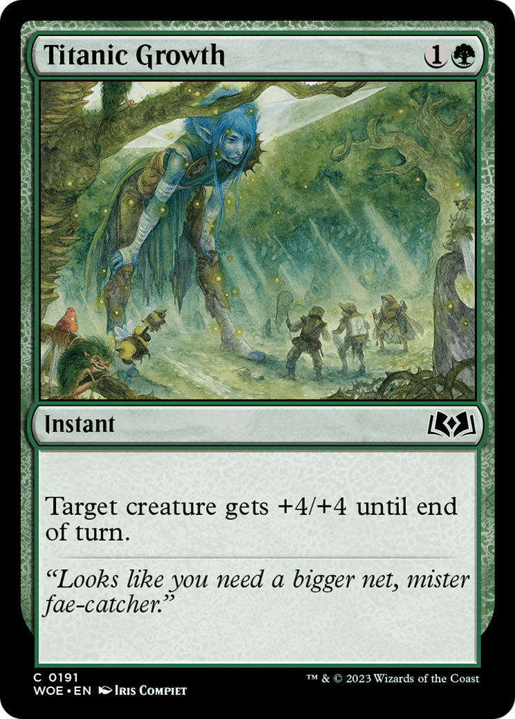 Titanic Growth [Wilds of Eldraine] Foil