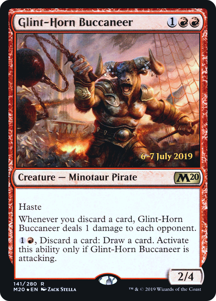 Glint-Horn Buccaneer [Core Set 2020 Prerelease Promos] | Silver Goblin