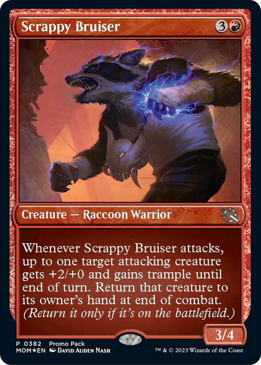 Scrappy Bruiser (Promo Pack) [March of the Machine Promos] Foil