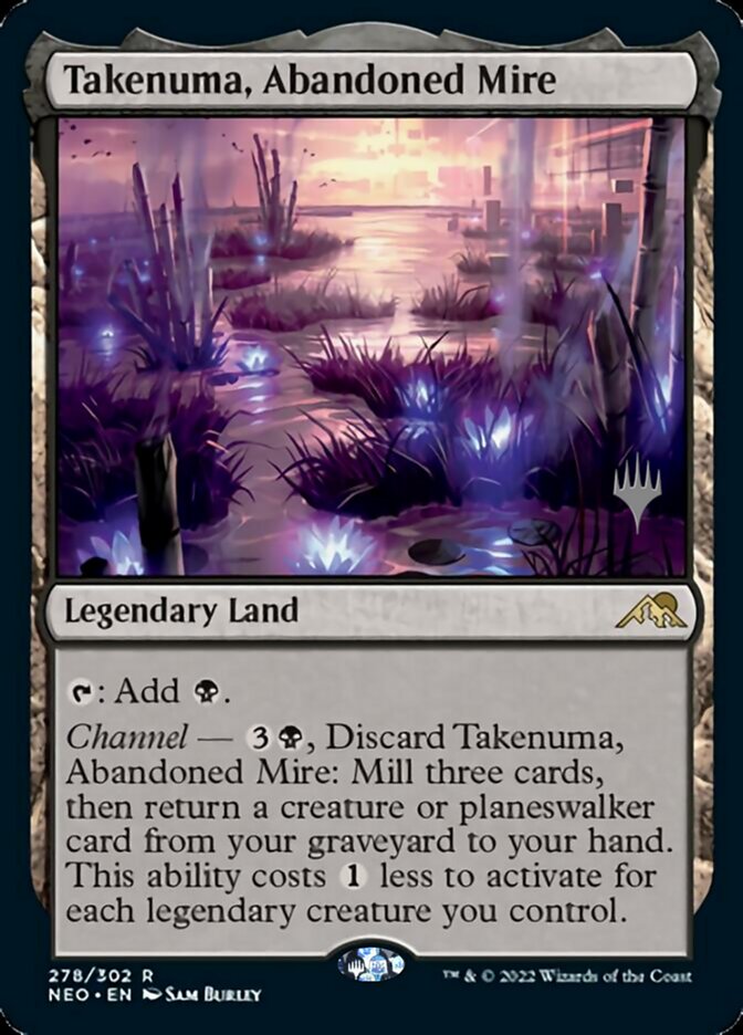 Takenuma, Abandoned Mire (Promo Pack) [Kamigawa: Neon Dynasty Promos] | Silver Goblin