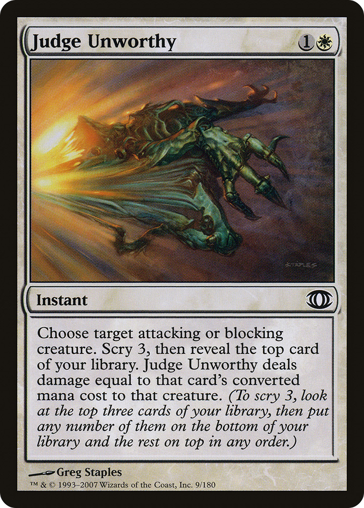 Judge Unworthy [Future Sight] | Silver Goblin