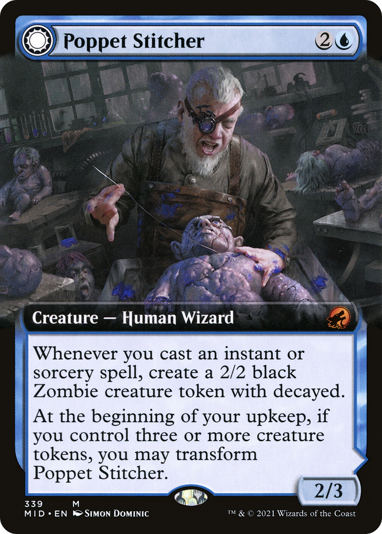 Poppet Stitcher // Poppet Factory (Extended Art) [Innistrad: Midnight Hunt] | Silver Goblin