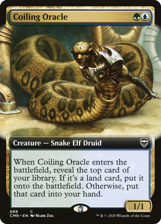 Coiling Oracle (Extended Art) [Commander Legends] Foil