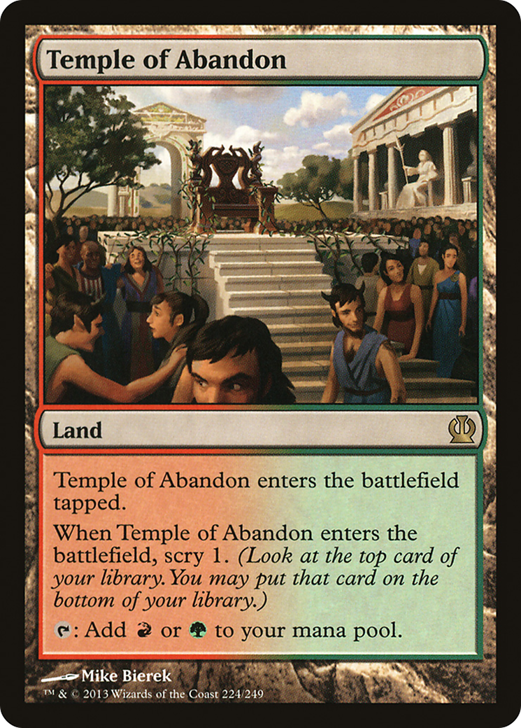 Temple of Abandon (224) Foil - Theros